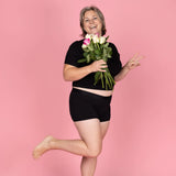 MOI ET MARIE Nikki day menstruation boxer shorts black