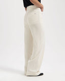 KUYICHI Farrah corduroy worker pants off white women