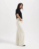 KUYICHI Farrah corduroy worker pants off white women