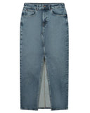 KUYICHI Coda denim skirt mine blue women