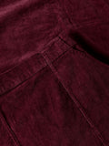 KCA 2040030 Corduroy skirt 1500 burgundy women