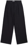 KCA 2070009 Posey wide mid-rise linen pants 1300 black jet women