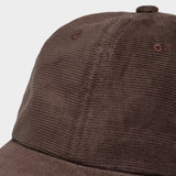 DEDICATED Slussen corduroy soft cap coffee brown unisex