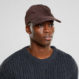 DEDICATED Slussen corduroy soft cap coffee brown unisex