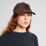 DEDICATED Slussen corduroy soft cap coffee brown unisex