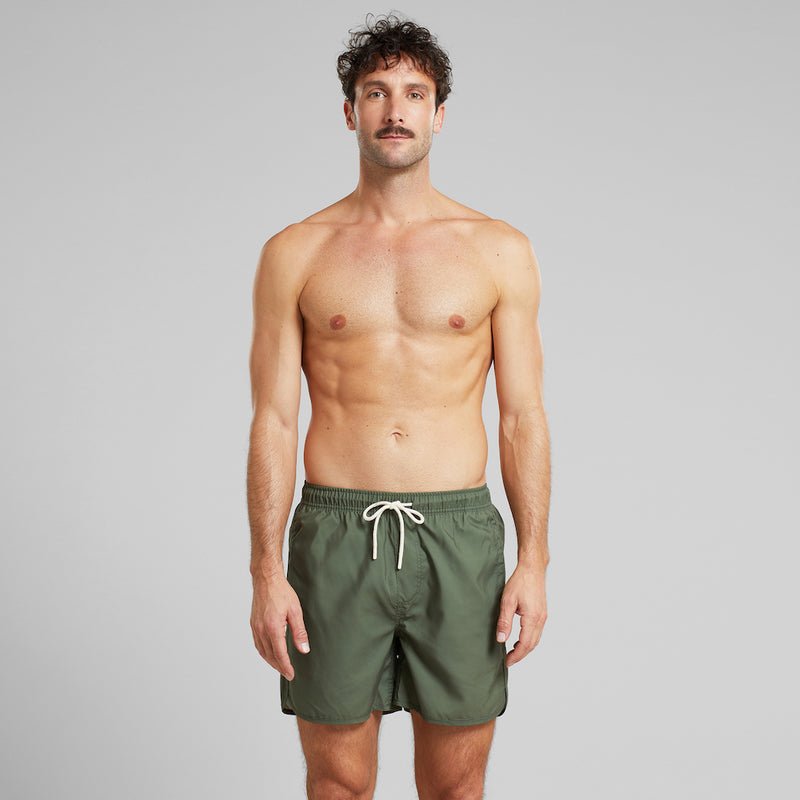 DEDICATED Sandhamn swim shorts leaf green men