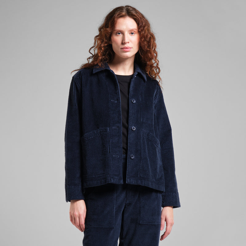 DEDICATED Stiby corduroy jacket navy women