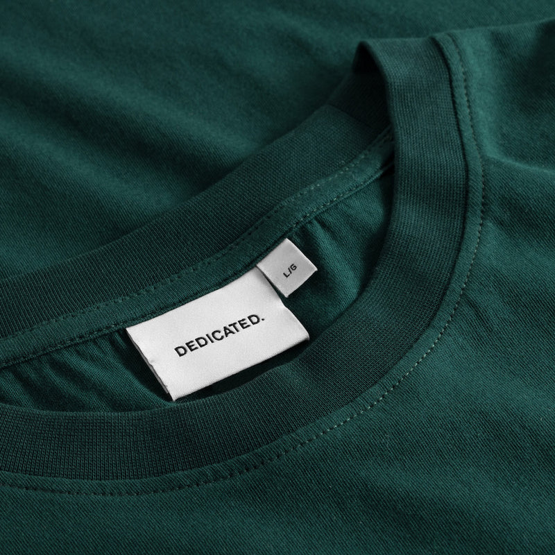 DEDICATED Stockholm base t-shirt dark green men