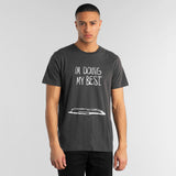 DEDICATED Stockholm doing my best t-shirt charcoal men