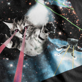 DEDICATED Visby lazer cats t-shirt charcoal women