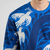 DEDICATED Mora the phoenix sweater blue men