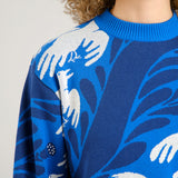 DEDICATED Limhamn the phoenix sweater blue women