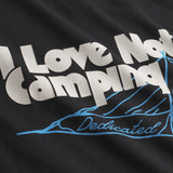 DEDICATED Stockholm love not camping t-shirt black men