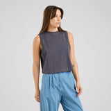 DEDICATED Namsos hemp top charcoal women