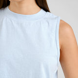 DEDICATED Namsos hemp top skyway blue women