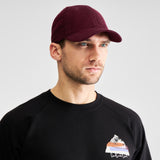 DEDICATED Slussen corduroy soft cap burgundy unisex