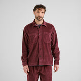 DEDICATED Kil corduroy shirt fig red men