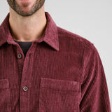 DEDICATED Kil corduroy shirt fig red men