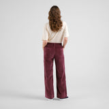 DEDICATED Vara corduroy workwear pants fig red women
