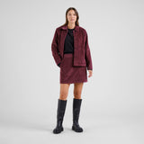 DEDICATED Majorna corduroy skirt fig red women