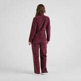 DEDICATED Docksta corduroy overalls fig red women