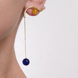 SEW A SONG Pastel Ivanna earrings gold plated