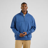 DEDICATED Sandvalla half zip sweatshirt true blue men