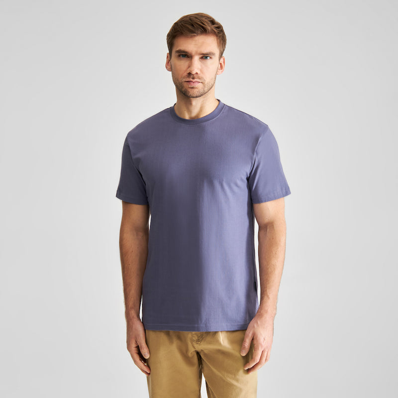 DEDICATED Stockholm base t-shirt heron blue men