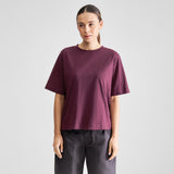 DEDICATED Vadstena base t-shirt fig red women