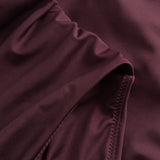 DEDICATED Klinte wrap swimsuit burgundy women