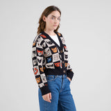 DEDICATED Kanan cat bingo cardigan black women