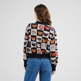 DEDICATED Kanan cat bingo cardigan black women