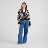 DEDICATED Kanan cat bingo cardigan black women
