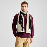 DEDICATED Rossberga long cat scarf vanilla white unisex