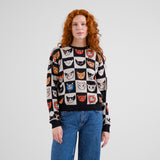 DEDICATED Arendal cat bingo jumper black women