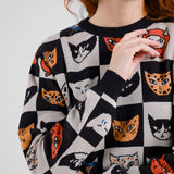 DEDICATED Arendal cat bingo jumper black women