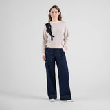 DEDICATED Arendal long cat jumper vanilla white women