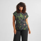 DEDICATED Visby secret garden t-shirt multicolour women
