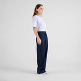 DEDICATED Vara workwear pants denim dark blue women