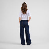 DEDICATED Vara workwear pants denim dark blue women