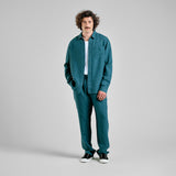 DEDICATED Borrby linen pants mediterranea green men