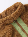 EMBASSY OF BRICKS AND LOGS Sherpa coat earth unisex