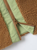 EMBASSY OF BRICKS AND LOGS Sherpa coat earth unisex