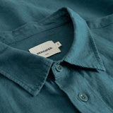 DEDICATED Rute linen shirt mediterranea green men