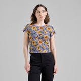 DEDICATED Ven sunflower rib top haze purple women