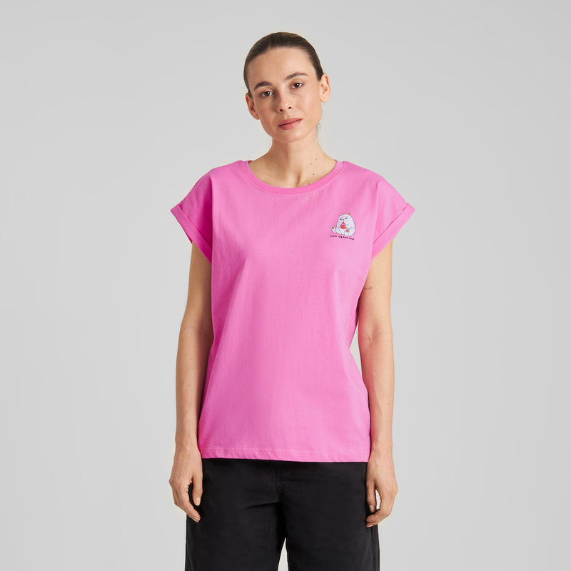 DEDICATED Visby best lives t-shirt moonlite pink women