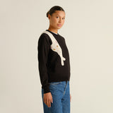 DEDICATED Arendal long cat jumper black women