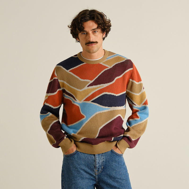 DEDICATED Mora patch valley jumper multicolour men