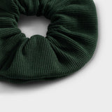DEDICATED Rib scrunchie dark green women
