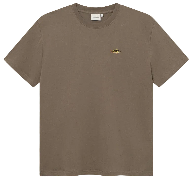 DEDICATED Stockholm perch EMB t-shirt bungee green men